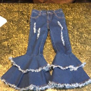 Girls size 6-7 bell bottom jeans